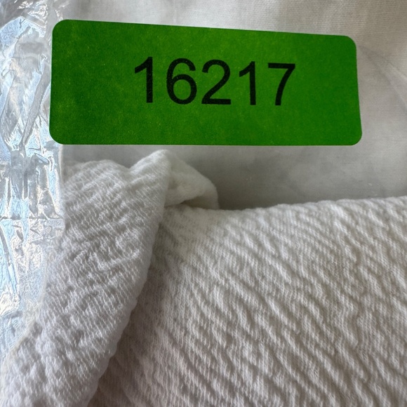 Anthropologie Postmark Short Sleeve Textured Peplum Top White Small Scoop Neck - Picture 13 of 13